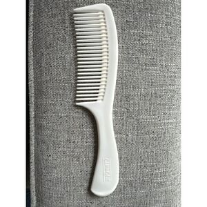 Clinique White Plastic Hair‎ Comb Fine Tooth Pocket 8.5" inches